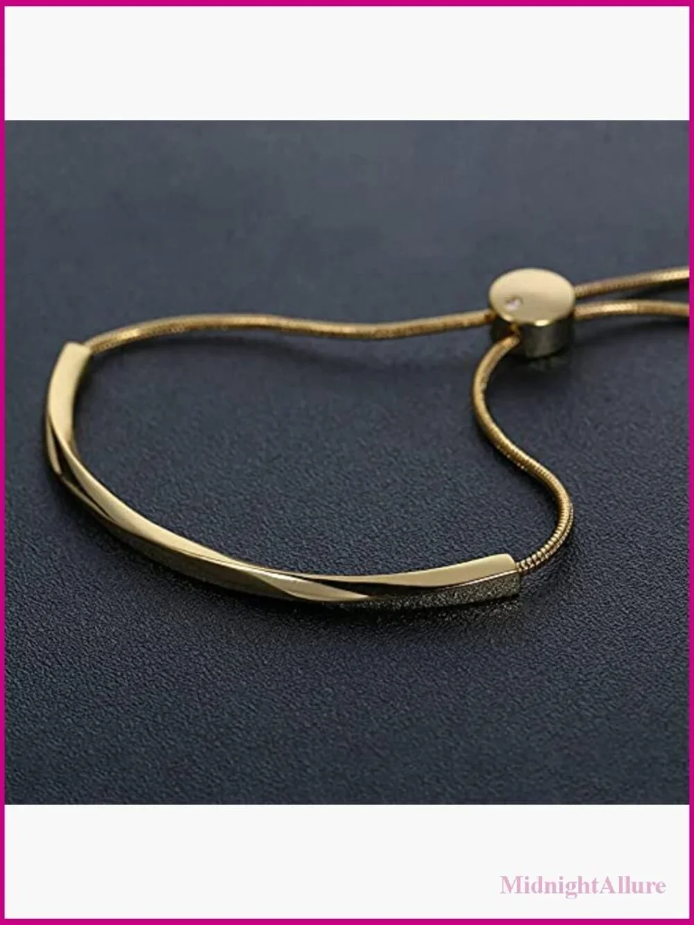 Adjustable Slider Bangle Bracelet for Women Gold Bolo Bracelet